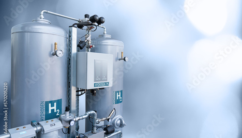 Machine for the production of hydrogen by electrolysis	 photo