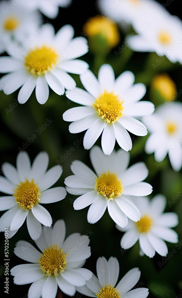 Fototapeta premium Ai generated - beautiful colourful flowers in full bloom in springtime
