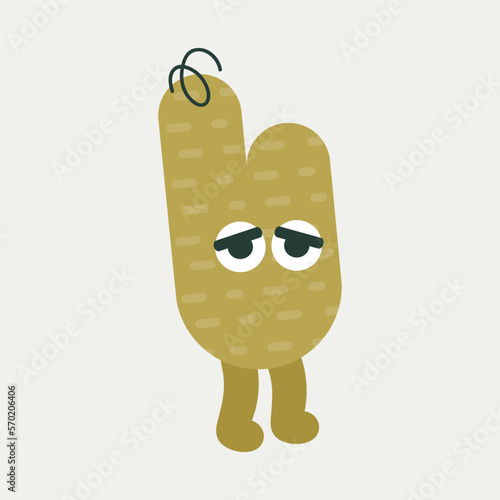 Cartoon character, abstract personage, mascot design, funny avatar, cute icon