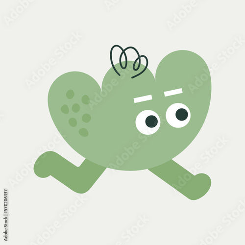 Cartoon character, abstract personage, mascot design, funny avatar, cute icon