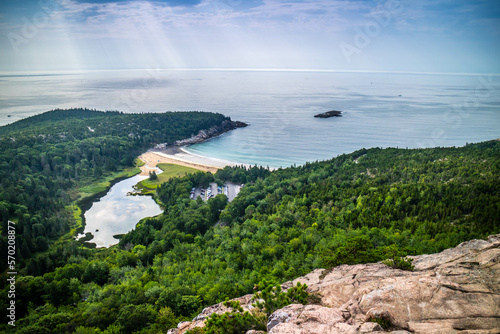 The Beehive Cliff Trail in Acadia National Park, Maine