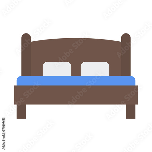 Bed flat icon