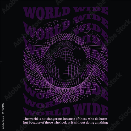 WORLD WIDE T shirts Design for Urban Street wear