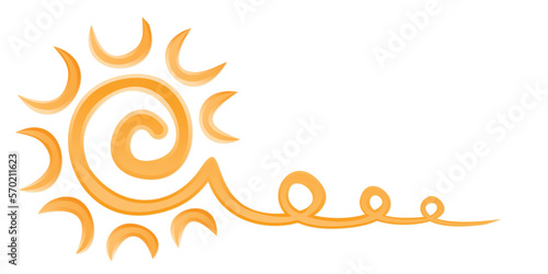 Symbol of the bright summer sun.