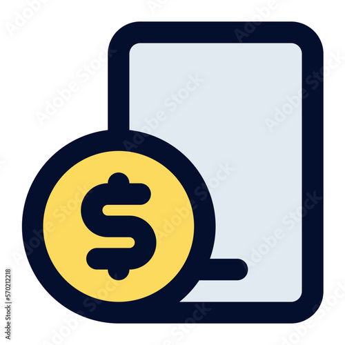 laptop filled line icon