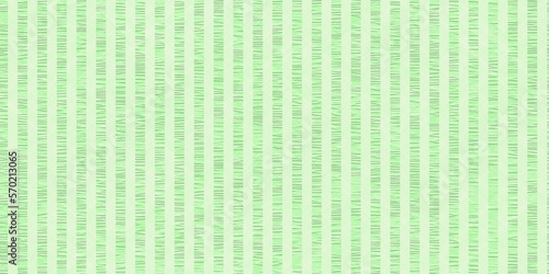 Light green wrinkled striped fabric backdrop. Pressed textile background. Seamless seersucker texture.