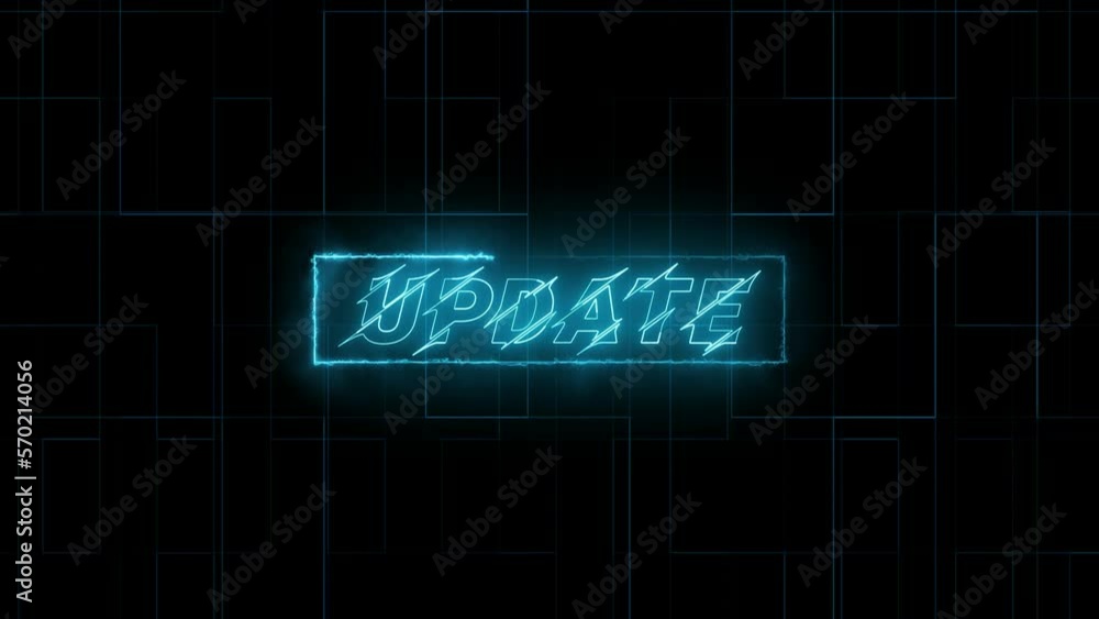 Update text animation ,bright frame text background . Update text animation ,bright frame text background .
