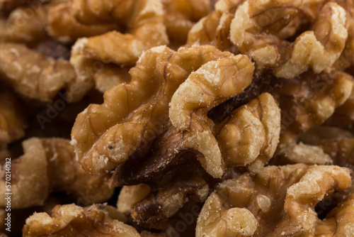 Walnut nut closeup
