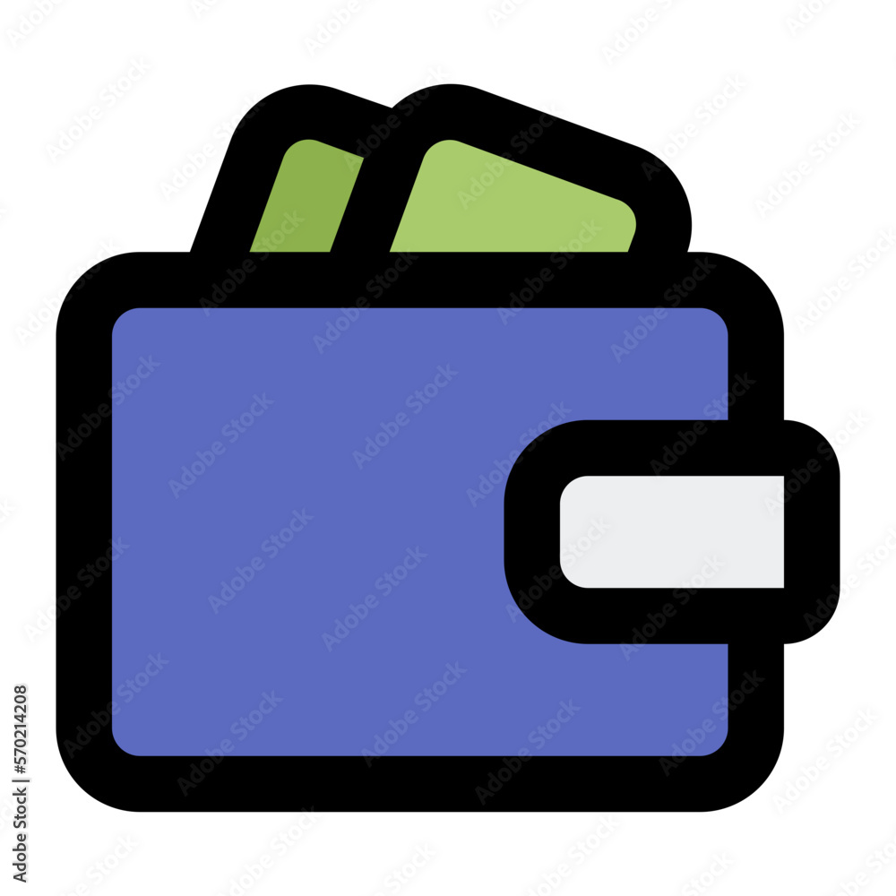 Wallet filled line icon Wallet filled line icon