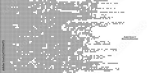 Pixel mosaic. Pixel decay illustration. Falling pixels. Abstract background.