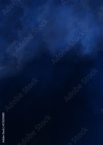 Abstract deep dark blue watercolor paint texture background