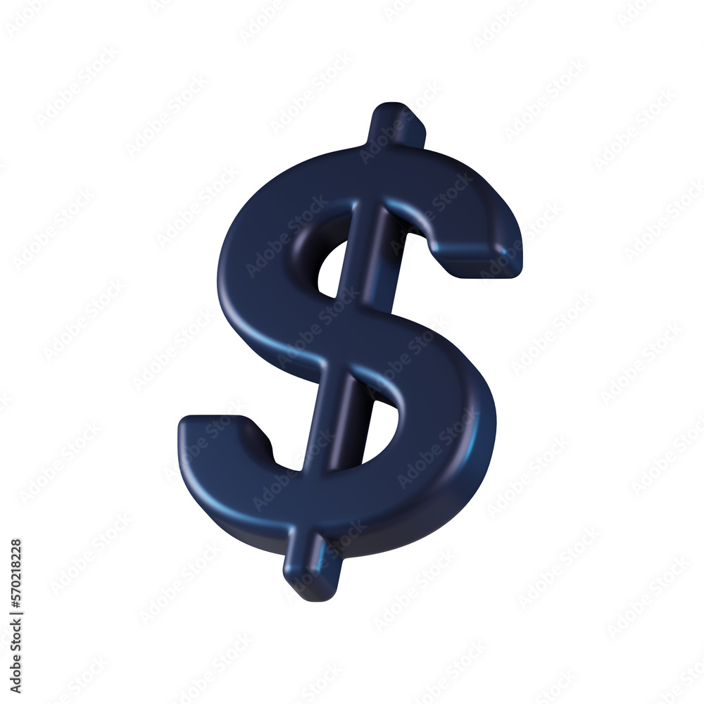 Obraz premium Dollar Currency 3D Icon