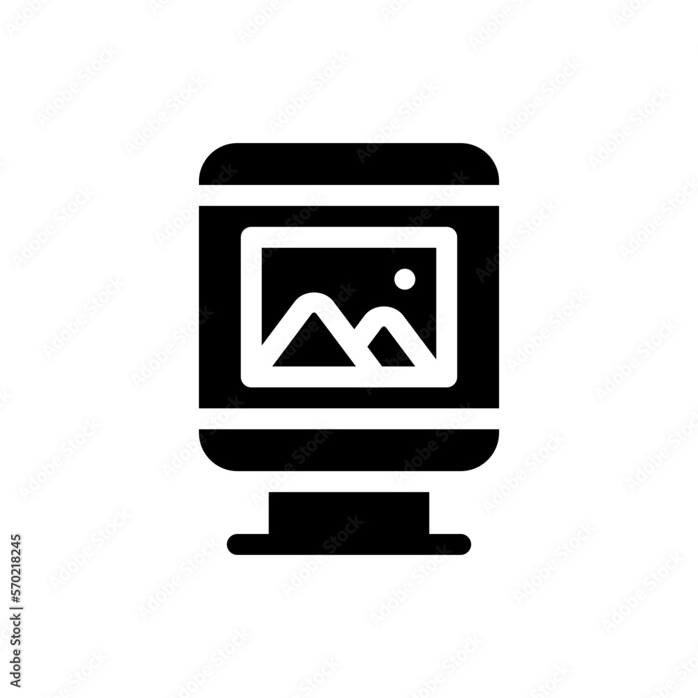 city poster glyph icon city poster glyph icon