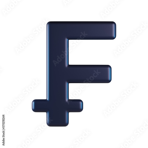 Franc 3D Icon