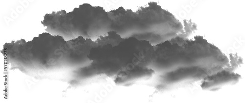 Canvas Print cloudy clouds transparent black rain