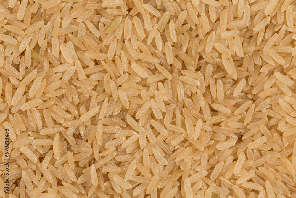 Uncooked Brown rice background