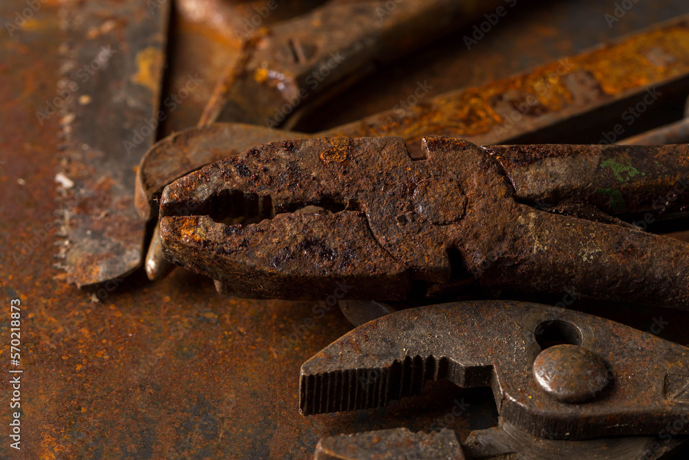 Old rusty tools
