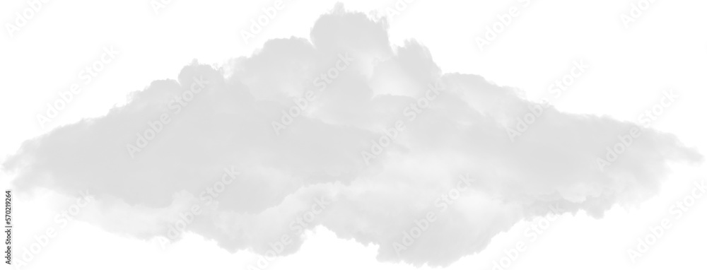 realistic smoke on a transparent background