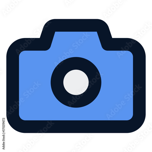 camera filled line icon