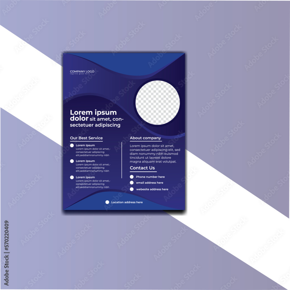 Fototapeta premium Creative & professional Flyer design tamplet