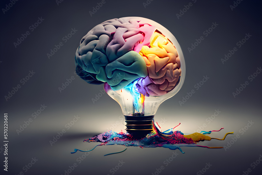 brain with idea brain with idea