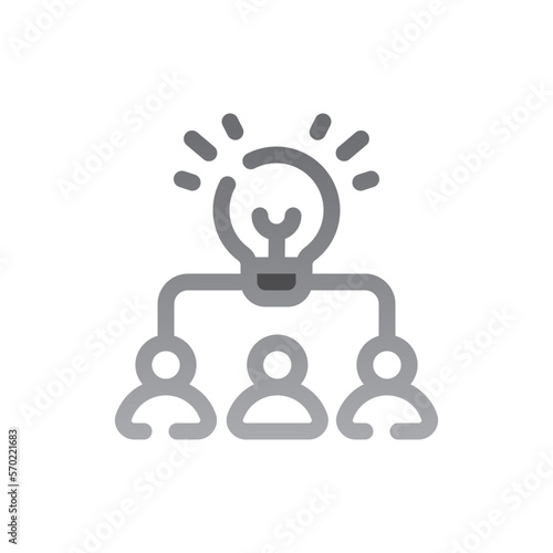 brainstorm two tone gradient icon