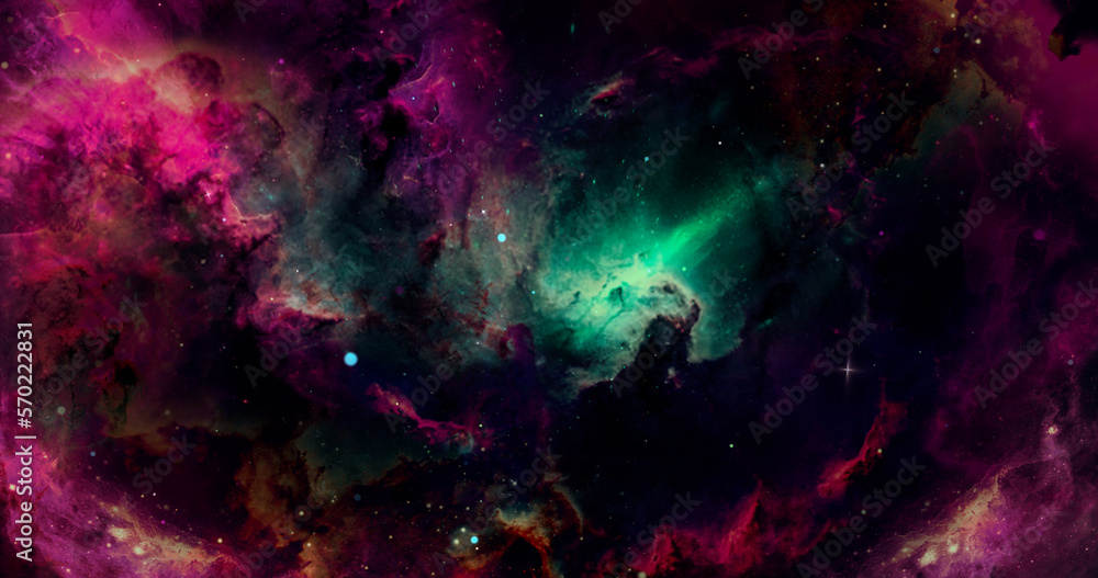 space background with nebula and stars,