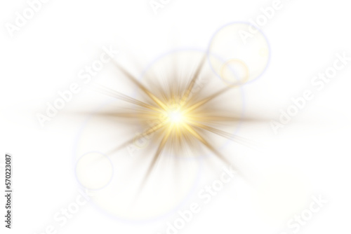 PNG sunlight special lens flare light effect. Stock royalty free.