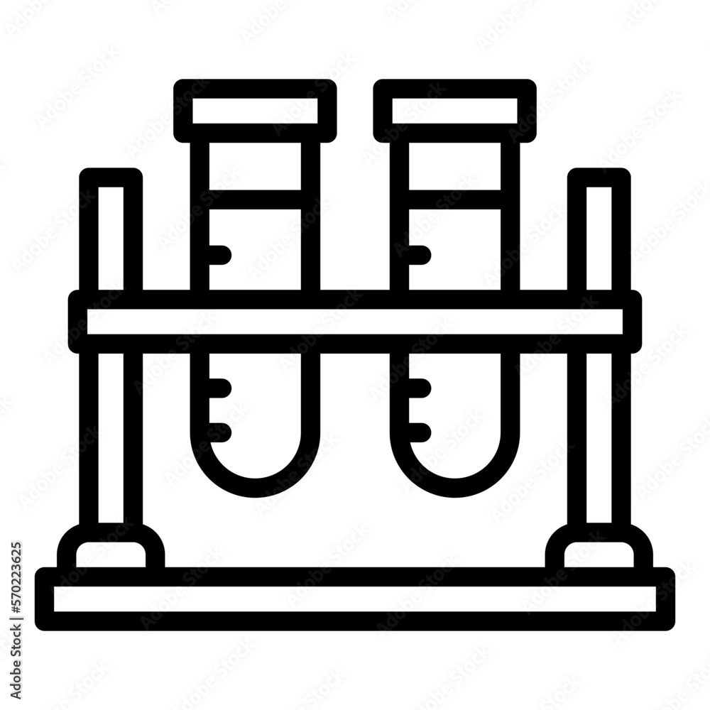 Fototapeta premium Test Tube line icon