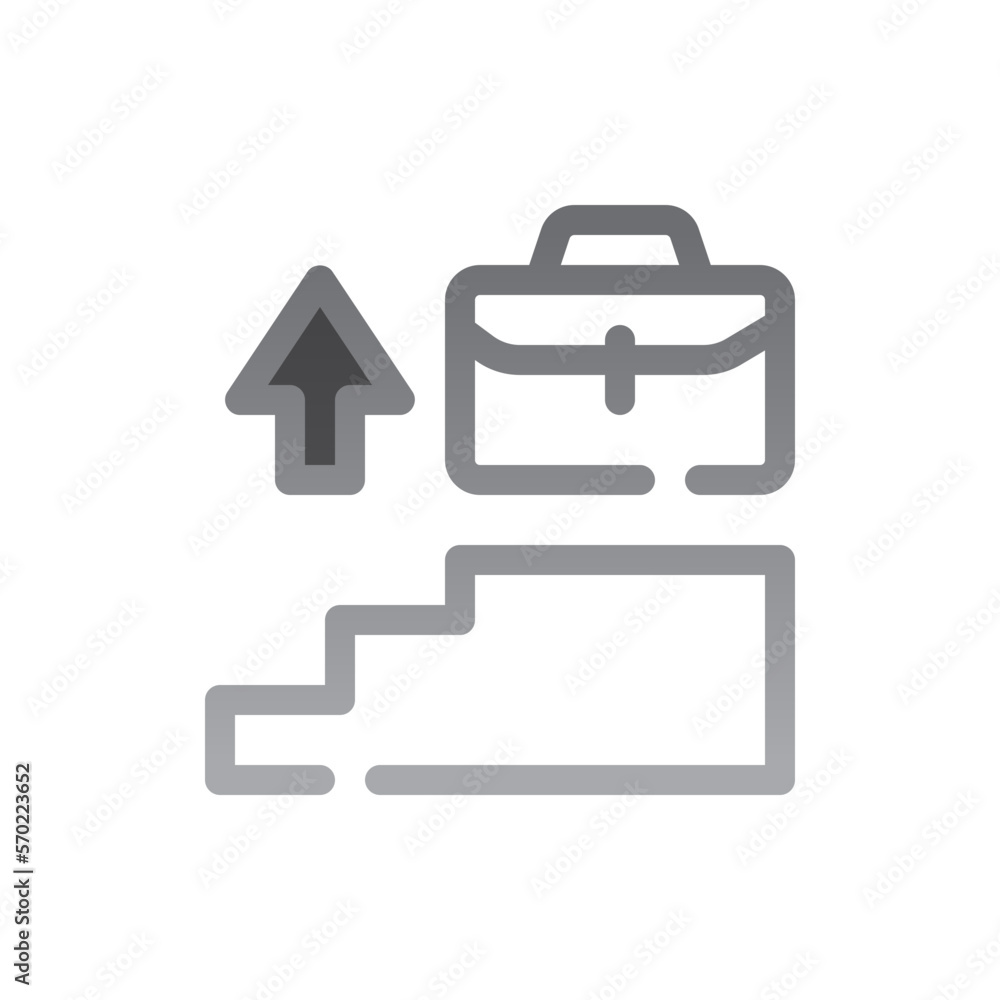 career promotion two tone gradient icon career promotion two tone gradient icon