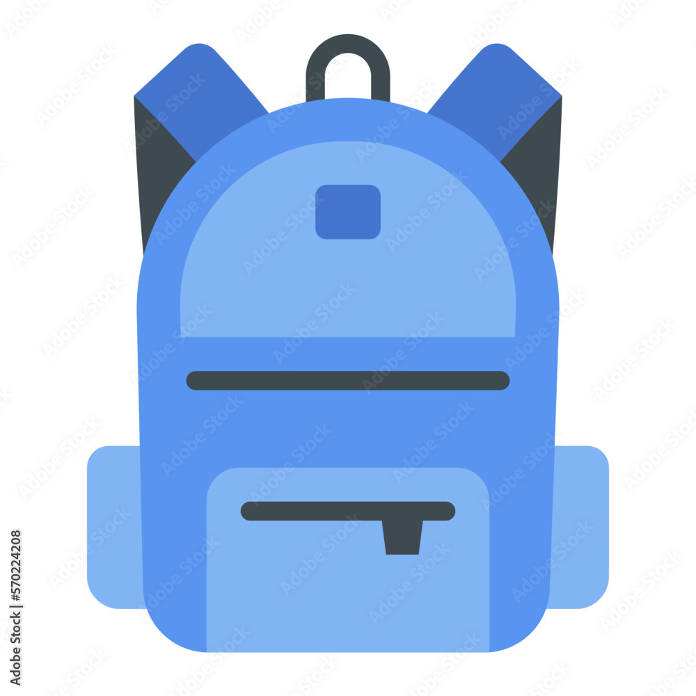 Backpack flat icon Backpack flat icon