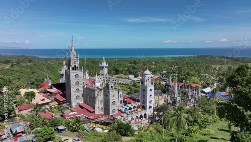 Simala Monastery Shrine On Cebu Island, Philippines, Aerial View photo