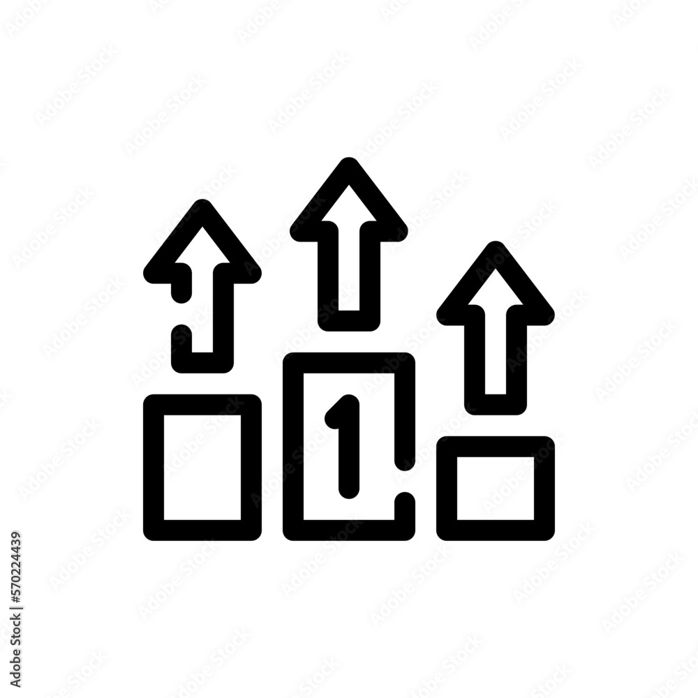 podium line icon podium line icon