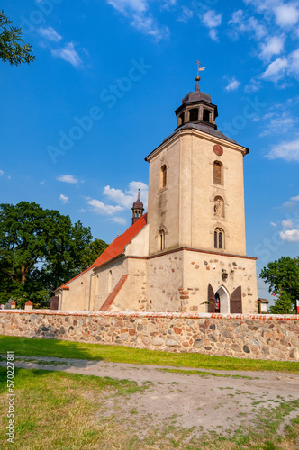 The Gothic-Baroque Church of St. Catherine of Alexandria in Nawra, Kuyavian-Pomeranian Voivodeship, Poland