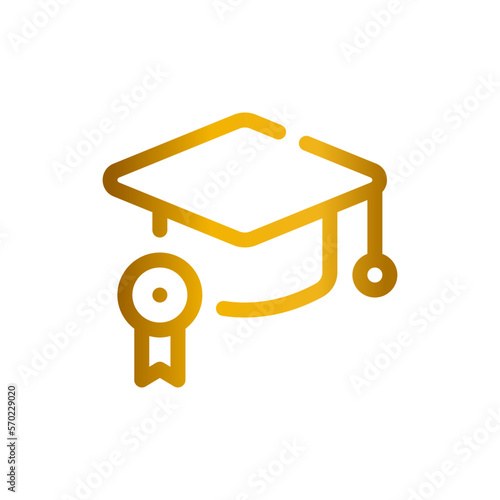 mortarboard gradient icon