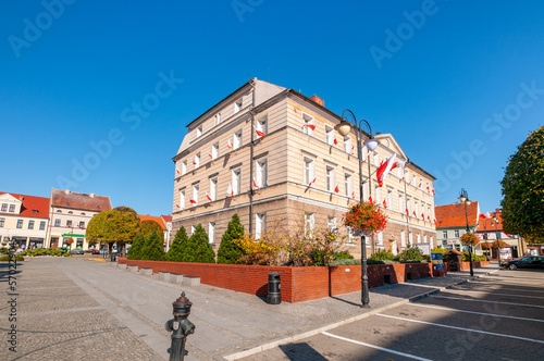 Town hall in Pleszew, Greater Poland Voivodeship, Poland