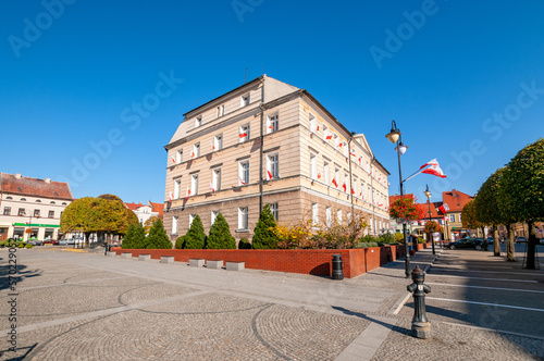 Town hall in Pleszew, Greater Poland Voivodeship, Poland 
