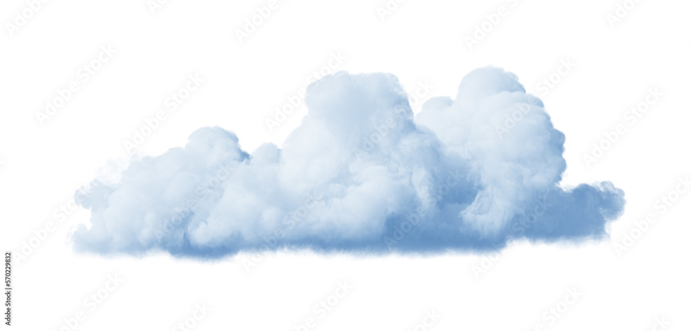 3d render of realistic white cloud isolated on transparent background ...