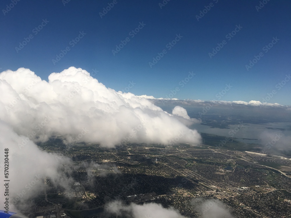 Fototapeta premium view from the airplane window