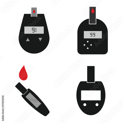 blood sugar meter icon