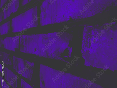 Purple pink dark old brick wall texture, vector grunge background. UHD 4K wallpaper. For screen, desktop, website design, overlay, stencil, banner, stylization and polygraph