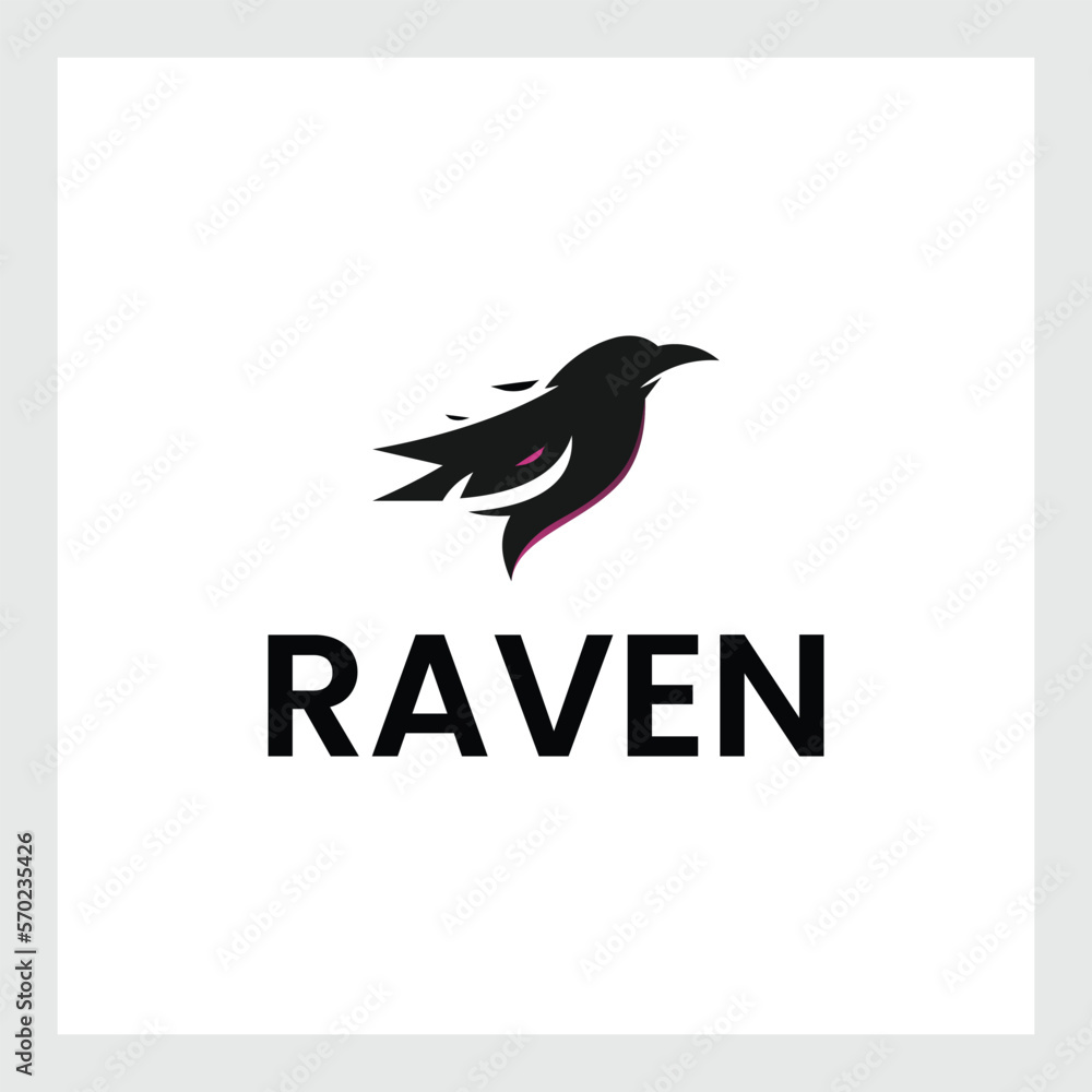Obraz premium little bird silhouette logo - white background vector design