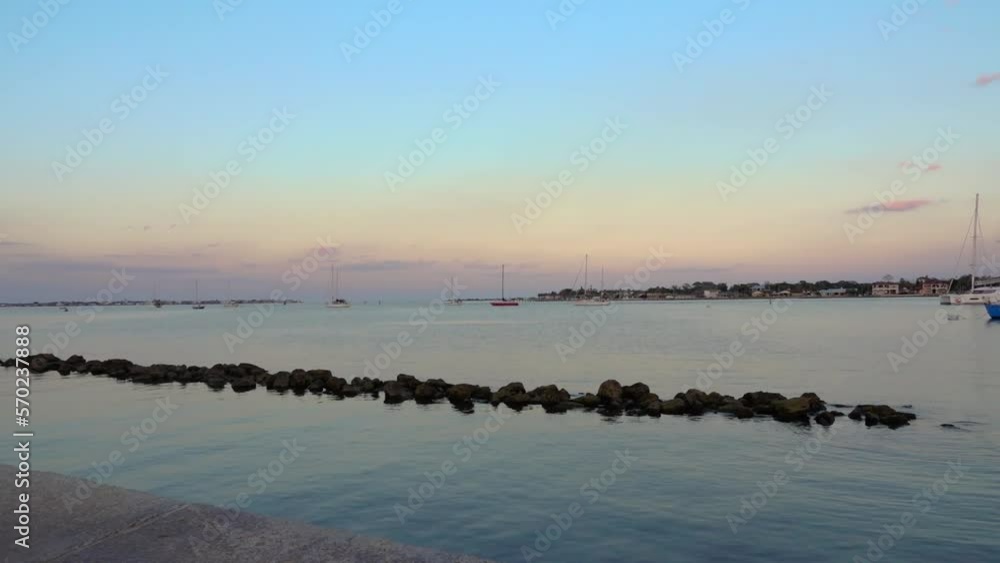 Matanzas River running through St. Augustine Florida in the evening Matanzas River running through St. Augustine Florida in the evening