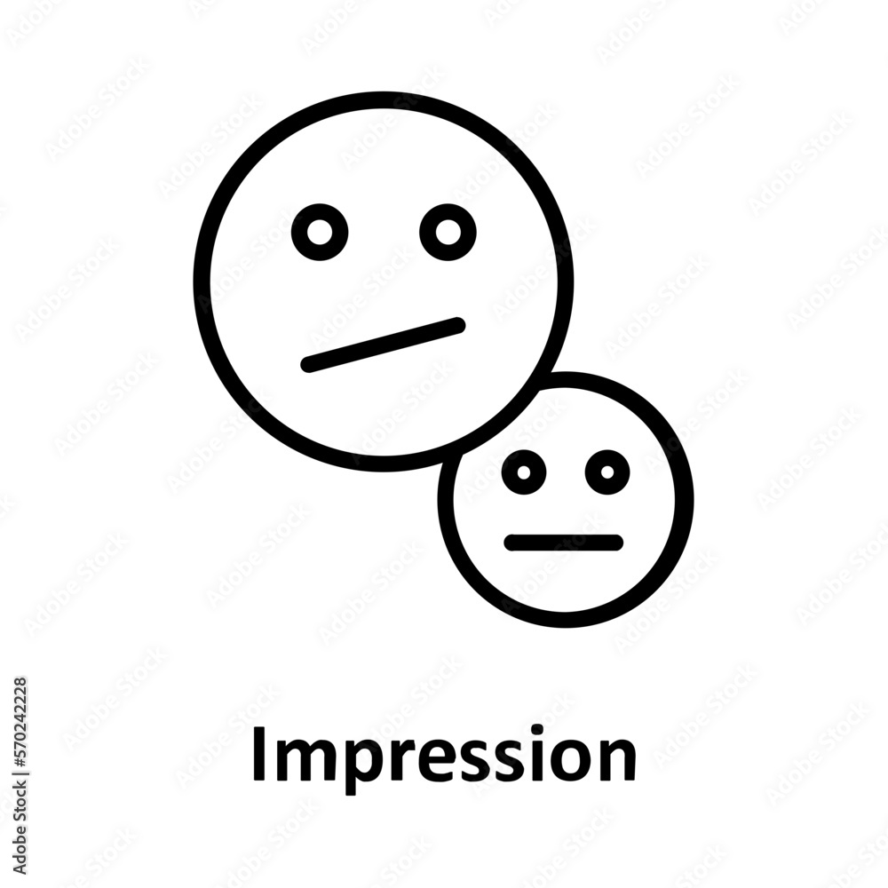 Fototapeta premium Emoticon, expression Vector Icon which can easily modify or edit