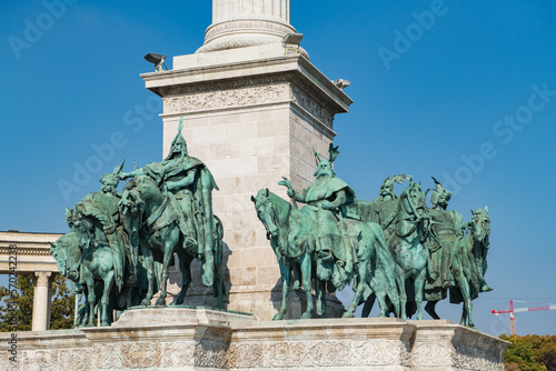 Heroes Square in Budapest, Hungary