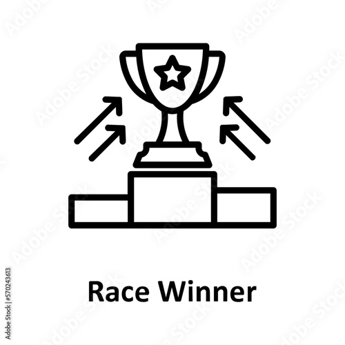 Award, race winner Vector Icon Fully Editable 