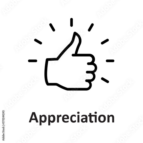 Appreciation, excellent Vector Icon which can easily modify or edit
