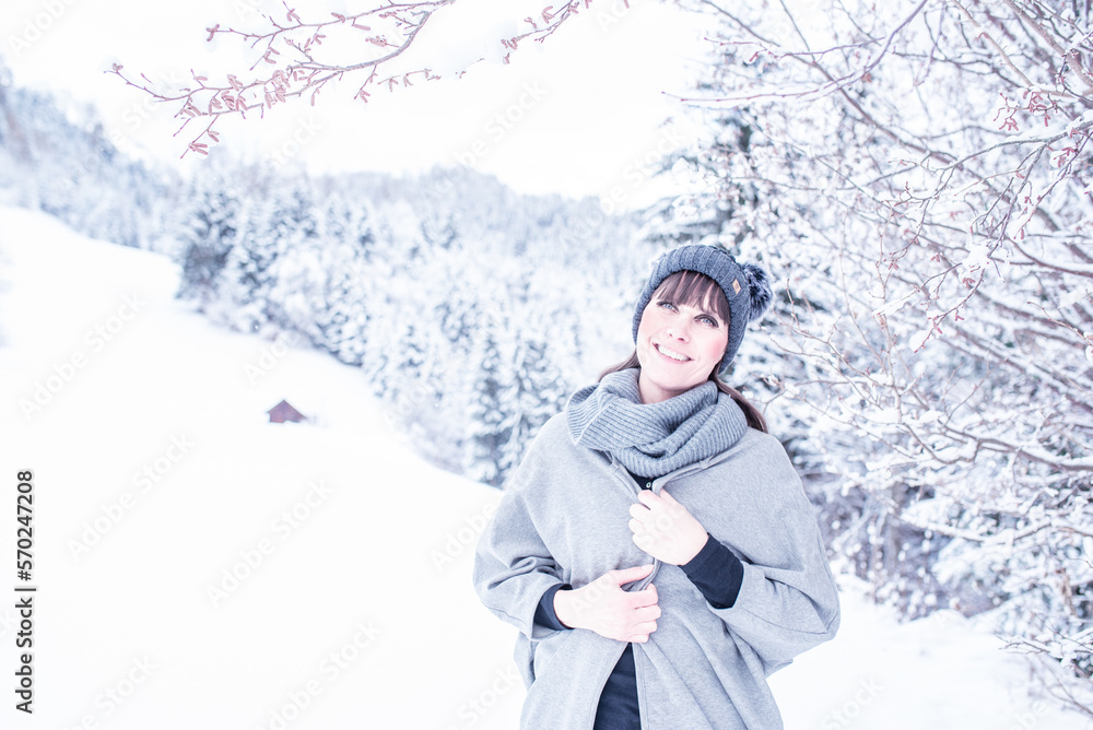 Obraz premium Winter | Frau