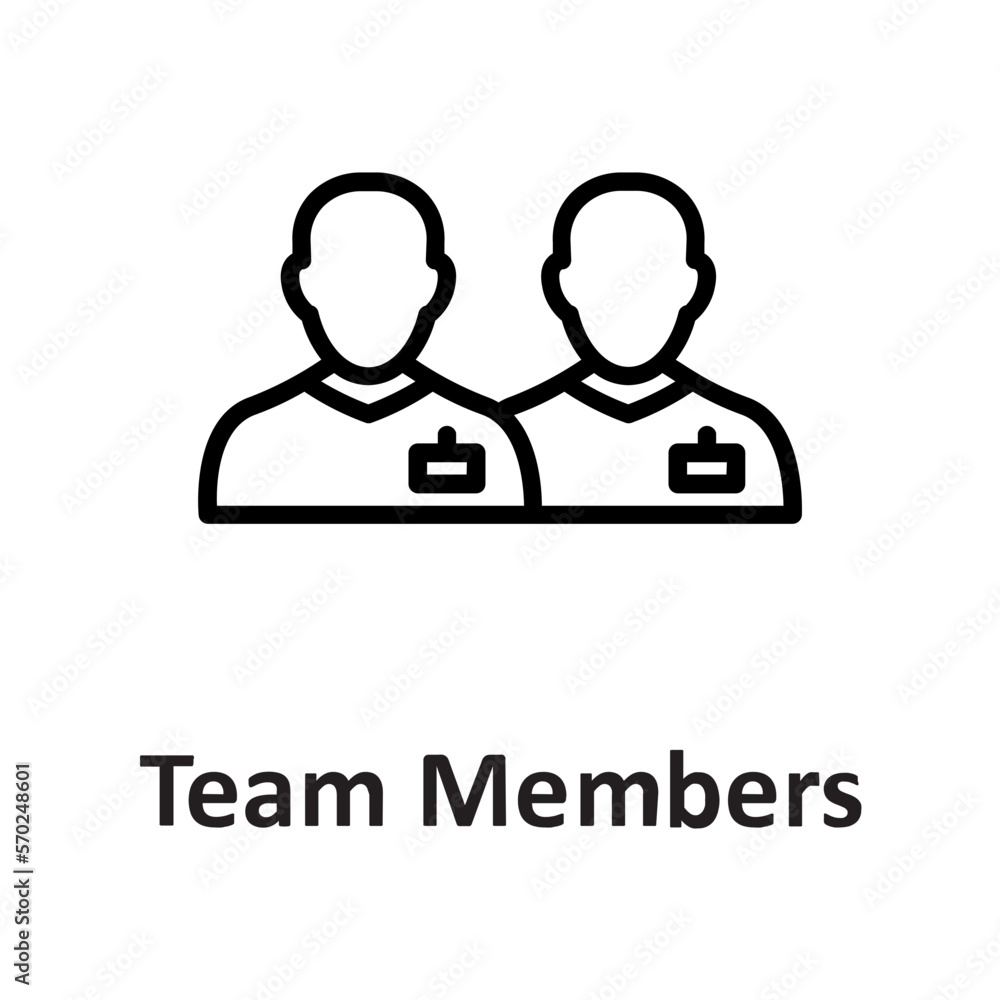 Fototapeta premium Clients, guests Vector Icon