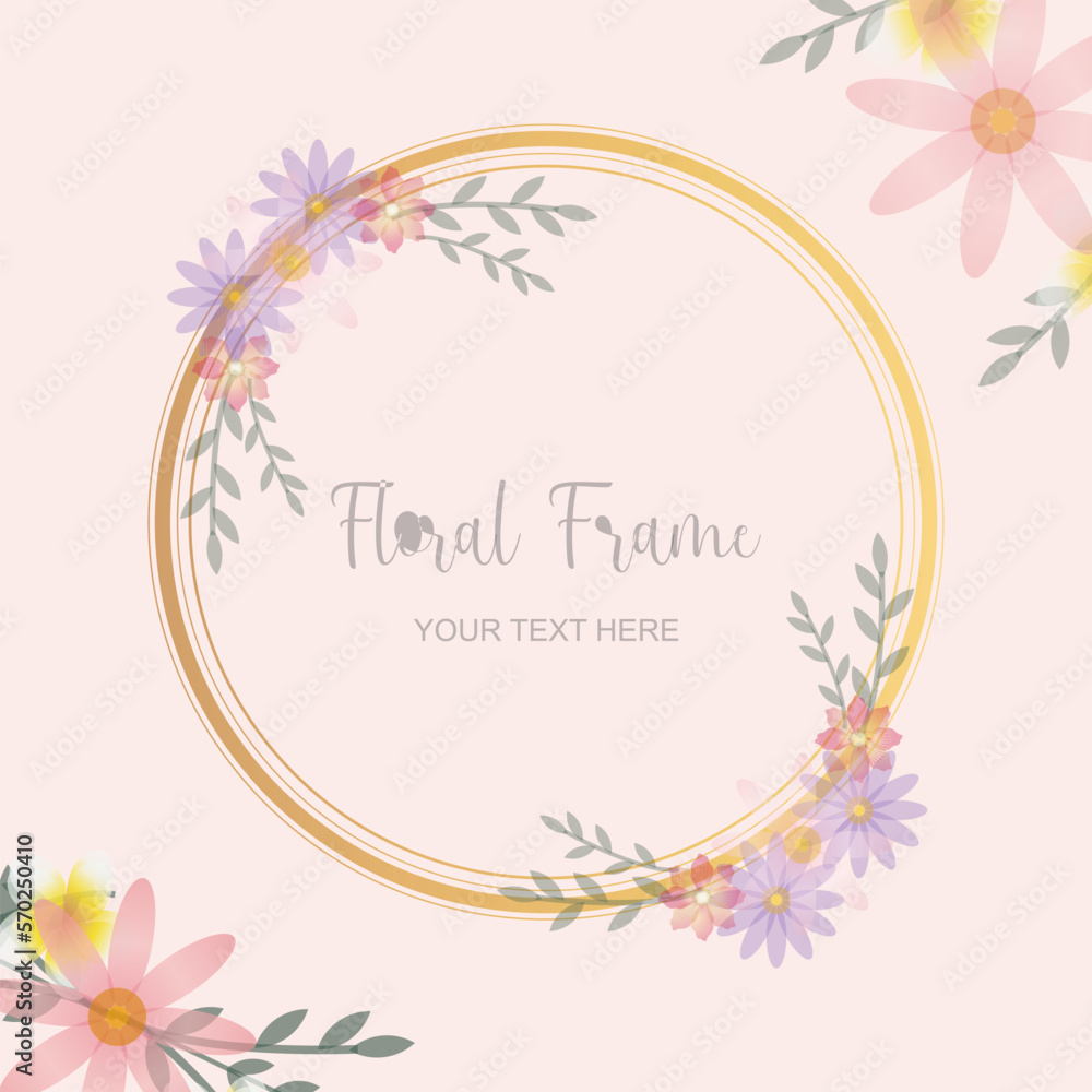 Floral Frame Background